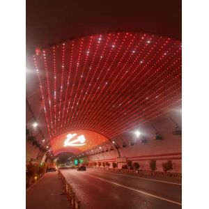 China PC DMX512 SMD5050 LED Mesh Display P50 For Outdoor Buildings Easy Installation factory