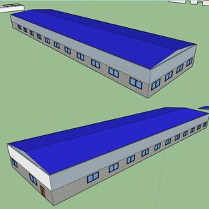 China Q355 / Q235 Steel Structure Farm Frame Prefab Building Construction GB factory