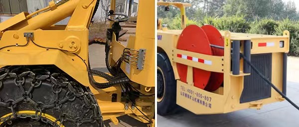 DERUI 1 Cube Electric Powered Loaders Support Customized OEM Logo Deisgn