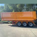 SHACMAN CIMC 3 Axle Mining U Shaped Semi Trailer Tipper Dump Truck