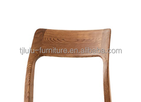 Customized Designs Design Style Elegant Nordic Solid Wood Dining Chair With PU Leather Seat