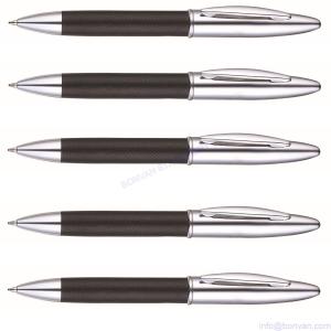 China leather grip metal gift pen,leather gift metal pen, leather metal gift pen factory