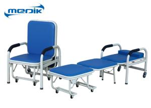 China Durable Medical Folding Chair Hospital Accompany Sleeping Chair With Castors factory