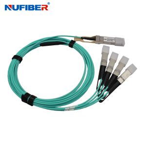 Huawei ZTE Compatible SFP+ Optical Cable AOC 1m 5m 850nm 100GbpS To 4x25G