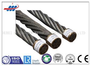 China CE Ungalvanized Steel Wire Rope 1570-1960MPA , Compacted Strand Wire Rope 6xK19S+FC factory