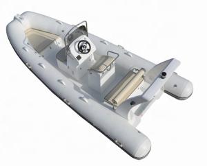 China 2022 rigid hull inflatable rib boat 17ft with back cabin rib520B factory