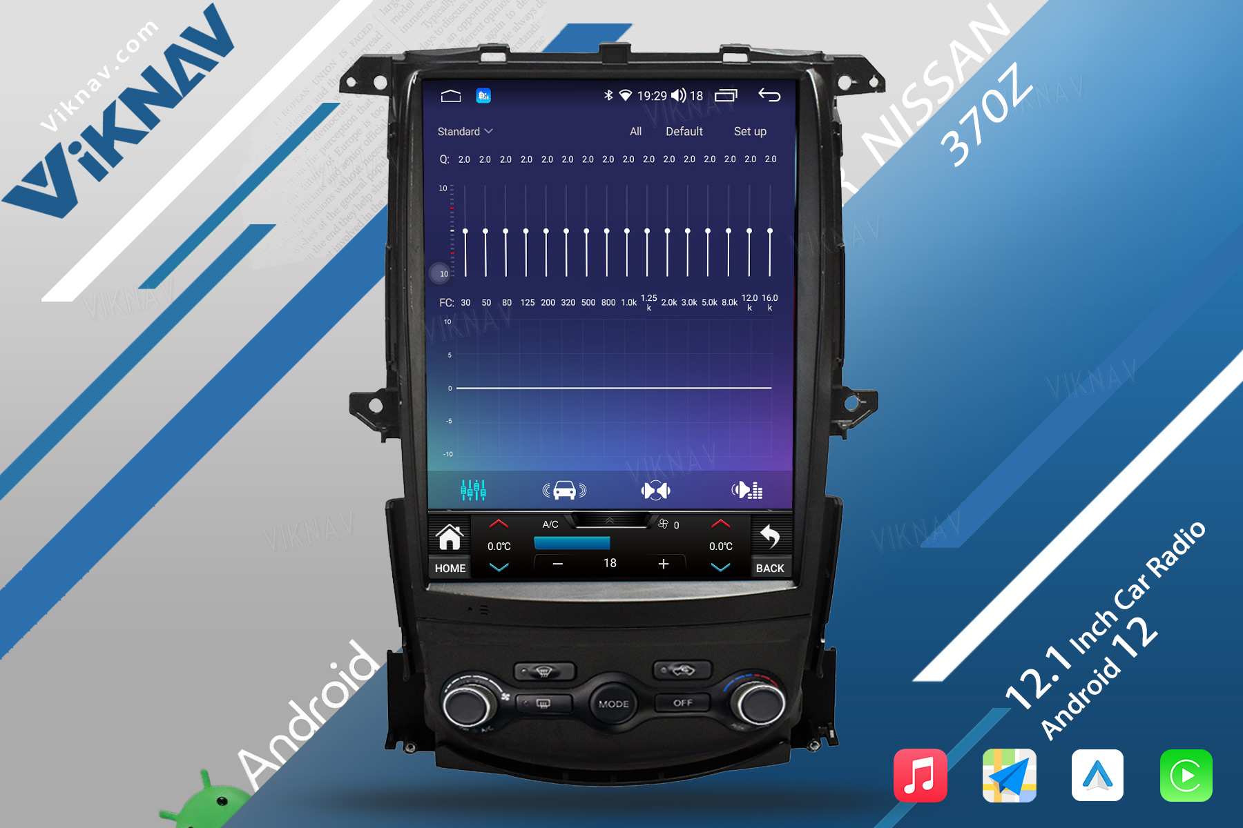 128GB 2008-2018 Nissan 370Z Head Unit Stereo Car Radio Replacemet 4G