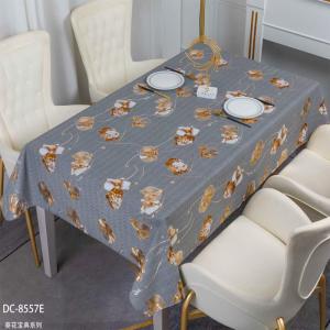 China Rectangle Oilproof PVC Plastic Folding Tablecloth for Wedding Party Table Cover Roll factory
