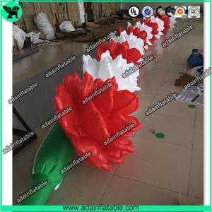 China 10m Inflatable Rose Flower Chain For Wedding Decoration factory