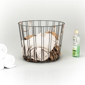 China Wardrobe Organiser Drawer Organiser Household Metal Basket With Handle For Sundries factory