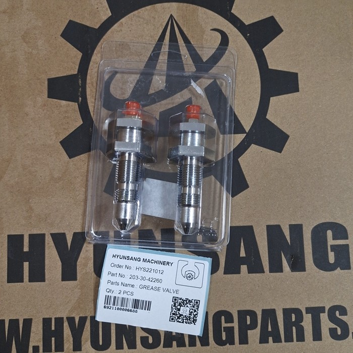 Excavator Grease Valve 203-30-42260 2033042260 201-30-52290 For PC100 PC120
