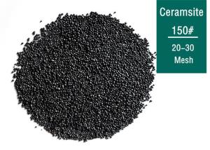 China 150# 30 Mesh NFS Black Spherical Ceramsite Sand factory