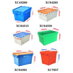 67 liter Warehouse Stackable Collapsible Crates Heavy Duty Storage Containers