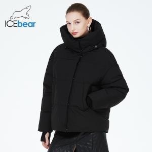 China Adjustable Cuffs Woman Winter Coat Windproof Hooded Winter Coat With Slant Pockets factory