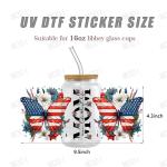UV DTF Cup Wrap Transfers For Libbey Glass Tumbler With Custom Mama'S Day