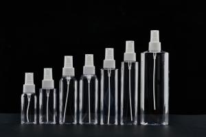 China Square 300ml Plastic Cosmetic Bottles With Sprayer Cleansing Water Toner factory