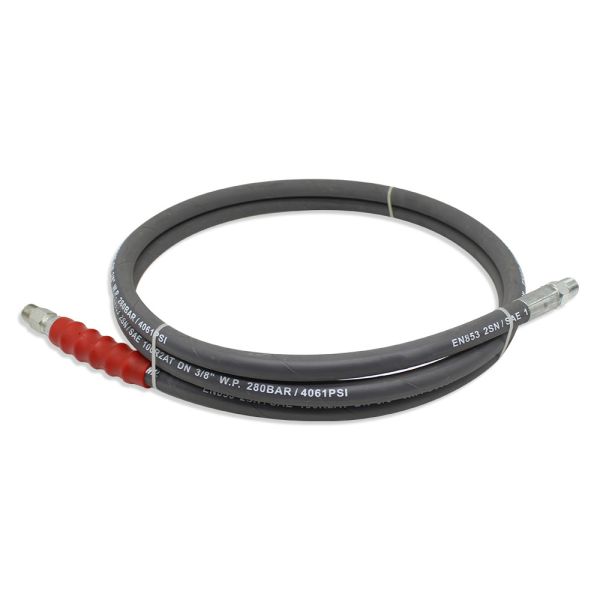 China 1/4" To 3/8" High Pressure Washer Hose With NPT Fittings And Bend Restrictor factory