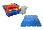 Light Weight Glazed Tile Roll Forming Machine Side Wall Thickness 16mm Roofing