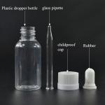 Leak-Proof Screw Cap Glass Plastic Dropper Bottles for Accurate Liquid