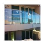 U Channel Glass Balustrade Outdoor Custom Glass Balustrade Handrail