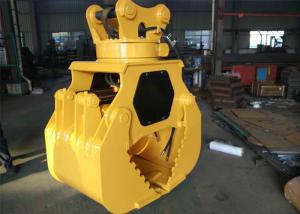 China Customized Hydraulic Worm Excavator Rotating Grapple Q345B + Hardox factory