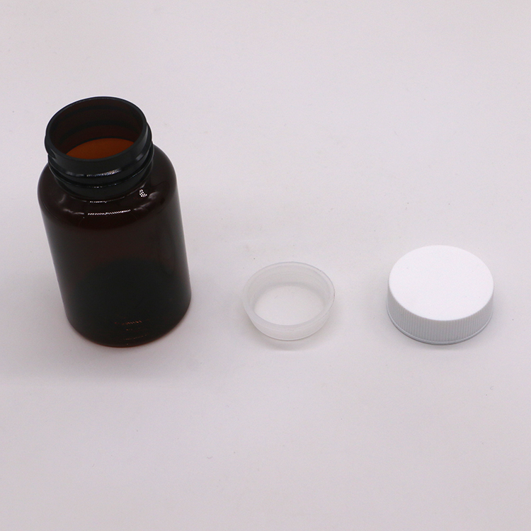 Customizable PET Collar 120ml Solid Plastic Bottle for Medicine and Health Products