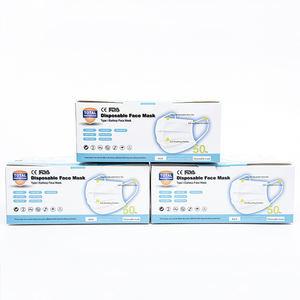 China 50 Pcs 3 layer GBT32610-2016 Disposable Face Mask factory