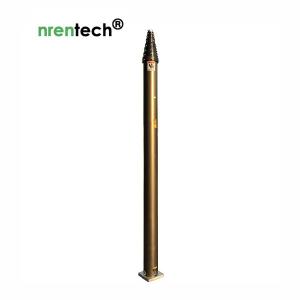 China 15m pneumatic telescopic mast-NR-2750-15000-30 for mobile antenna mast tower-aluminum telescoping mast factory