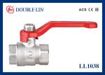 Iron Lever Handle Female X Female 25 Bar 4" Brass Ball Valves