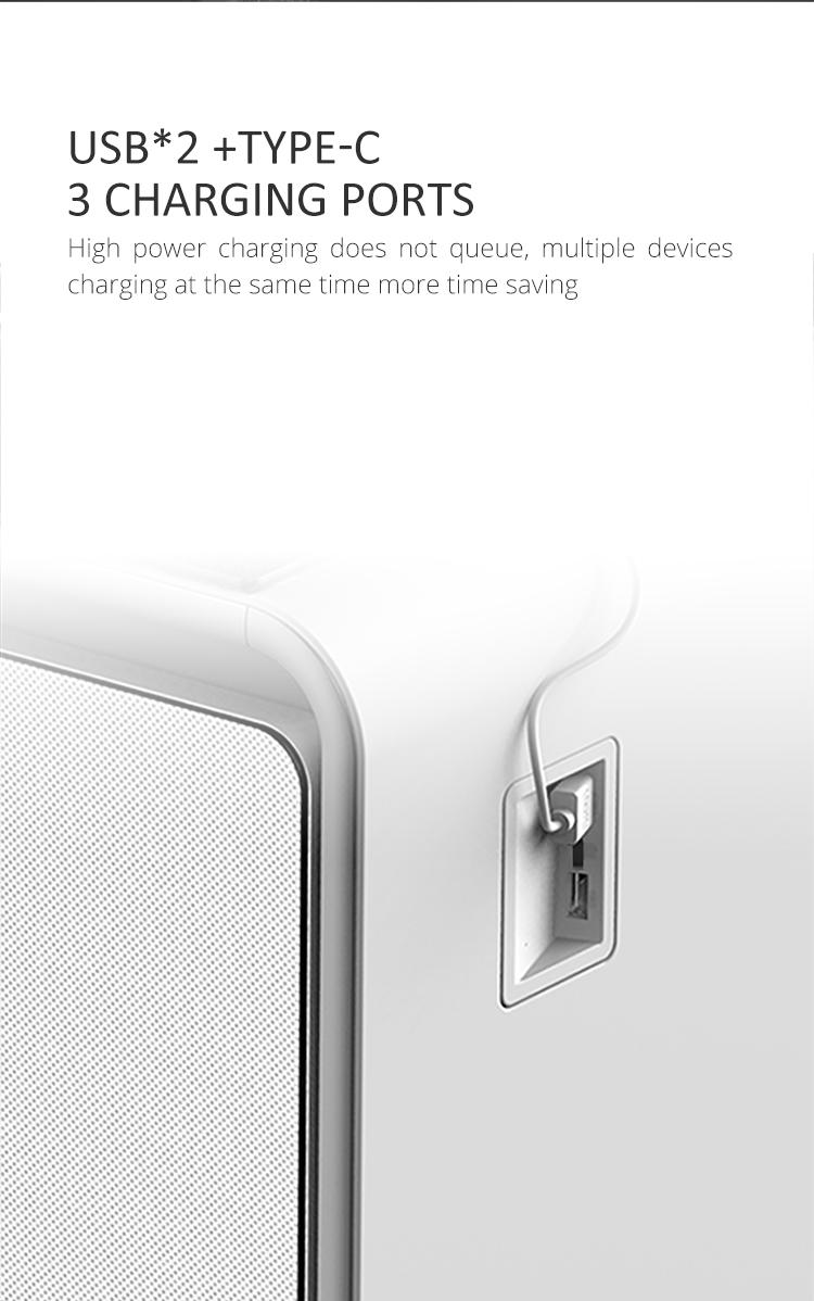 Mini Side Table Drawer Beer Beverage Cooler with Tempered Glass and Wireless Charging