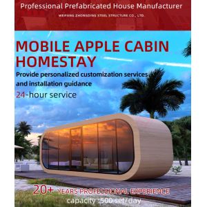 Apple Cabin Modern Modular Shipping Prefab Container Pod Shaped Movable