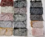 Polyester Fur Rabbit hair Jacquand new designs Static-free for High fashion