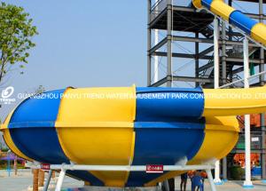 China Water Park Fiberglass Swimming Pool Water Slides for Amusement Park factory
