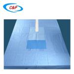 Blue Sterile Ophthalmology Surgical Eye Drapes Kit Pack Custom