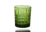 Hand Pressed 98mm Colored Whisky Glasses , 9oz Vintage Whisky Glasses