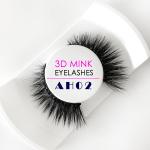 Natural Real Mink Eyelashes Black Color 8 - 27MM Length With Private Label