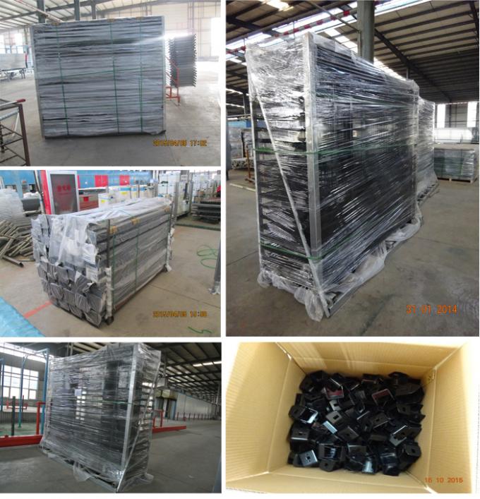 2.4m Decorative Steel Panel Fence Spear Pressed With Australia Style