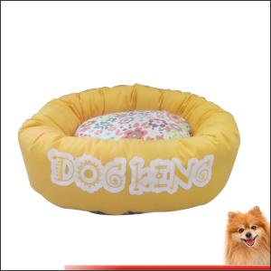 China Outdoor Dog Bed Canvas Fabric With Flower Printed Dog beds Factory factory