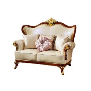 China Elegant Living Room Furniture Classic Leather Luxury Sofa Set factory