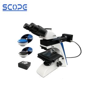 Upright Digital Optical Metallurgical Microscope With Camera Trinocular