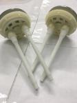 White Small Double Flush Toilet Button Circle Key Switch Customized Size