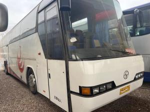 China Used Diesel Coaches 53 Seats White Color Single Door 6 Cylinders Engine With A/C 2nd Hand Beifang Bus BFC6120 factory