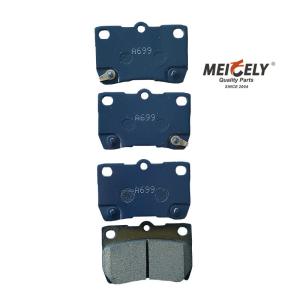 China A699 Semi Metallic Ceramic Automobile Brake Pad Front For Toyota factory