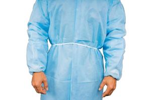 China Attached Hood 50Gsm Disposable Ppe Gowns factory