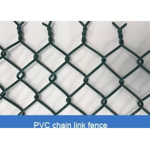 China 6ft Galvanized PVC Coated Chain Link Fence ASTM E2016 ISO9001 on sale