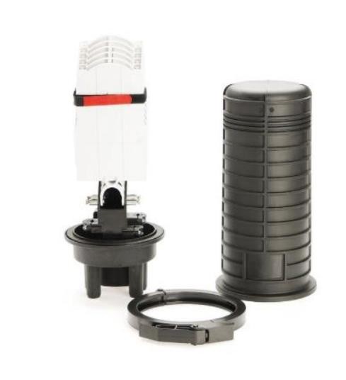 PP GF 144C Dome Fiber Splice Closure IP68 Heat Shrink Seal 5 Ports 24F