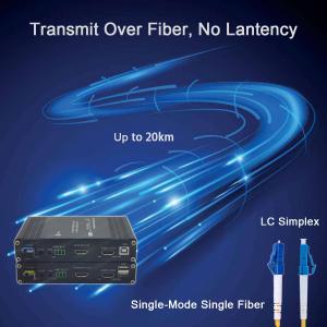 China 1Ch 1080P HDMI + 1Ch USB KVM + 1Ch RS232 + 1Ch Bidi Stereo Audio plus 1Ch GPIO over Fiber Extender factory