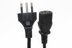 High quality Brazil UC 3 pin power cord lead cable plug 10A rated 0.5mOEM