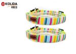 Extra Cute Soft Adjustable Dog Collar Rainbow Color With High Impact Plastic