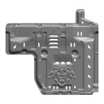 5mm Thickness High- Under Body Front Engine Lower Aluminum Skid Plate for Jeep